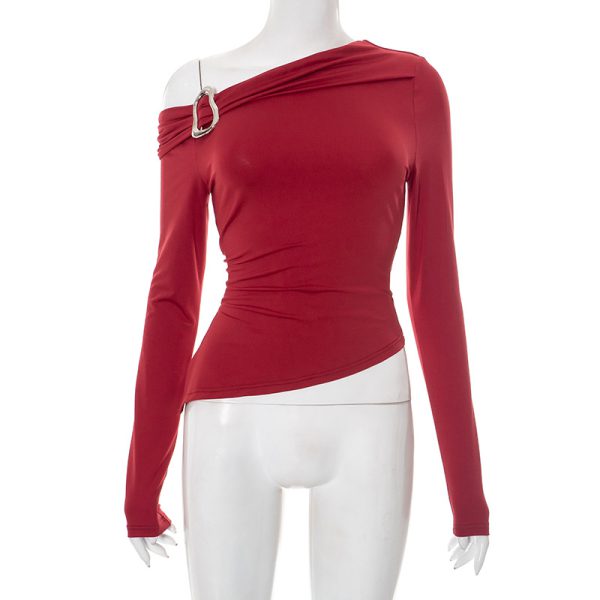Long Sleeve Fitted T-Shirt for Women