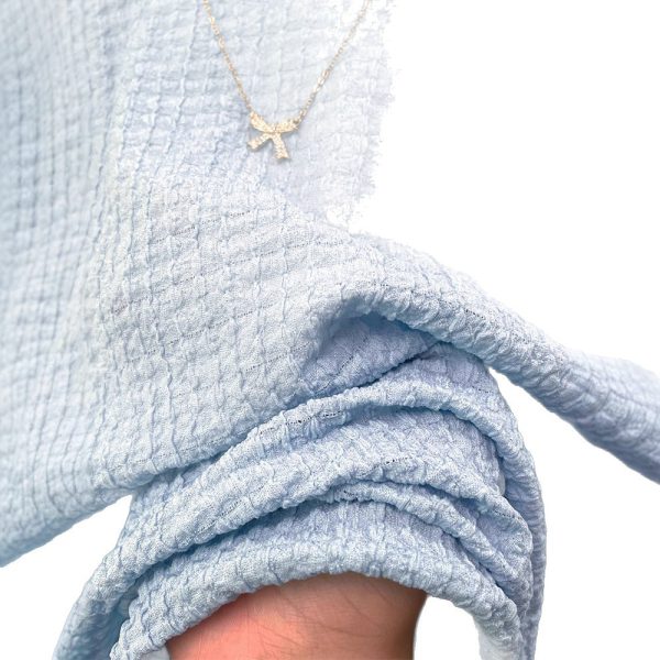 Style Real Shot Wrinkled Texture Short Sleeve T-Shirt Women Loose Base Layer Solid Color Round Neck Half Sleeve - Image 5