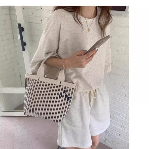 Solid Color Cotton Suit for Women Summer Casual Fashion Two-Piece Set Loose Short Pants Suit - Image 2