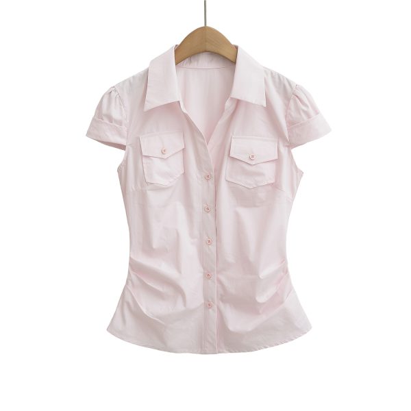 Slimming and slimming short sleeved top for women - Image 4