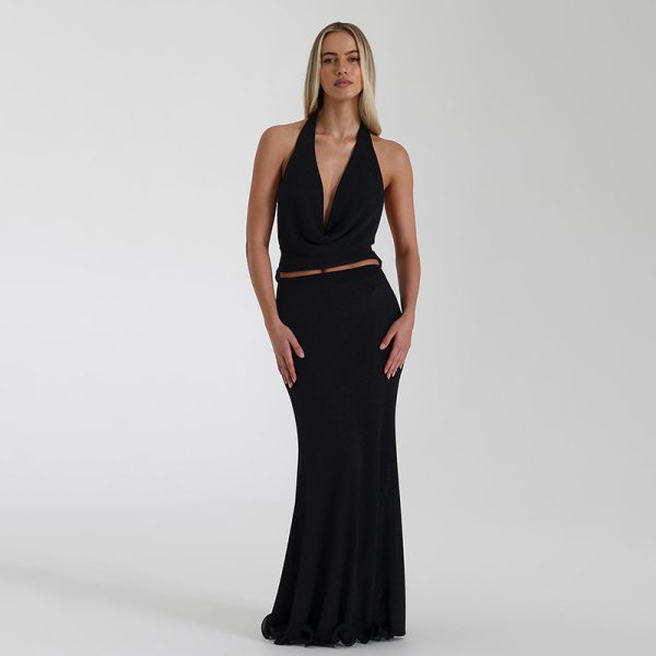 Strapless V-neck Backless Sleeveless Sexy Dress for Women - Image 7