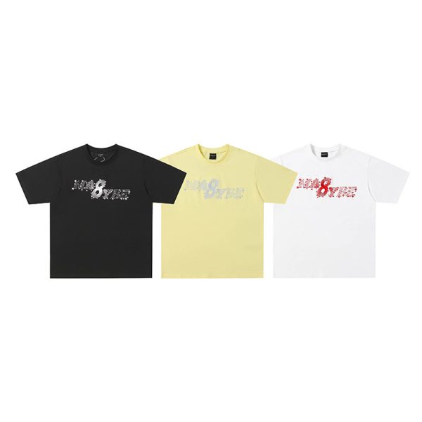 Unique Design Embroidered Cool Short Sleeve T-Shirt for Men and Women Summer Casual Versatile Couple Half Sleeve Top - Image 5