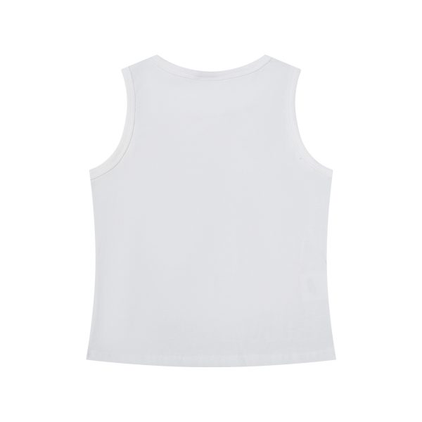 Spicy Girl Fuzzy Puppy Print Sleeveless Top Women Summer Slim Fit Short Elastic Camisole - Image 2