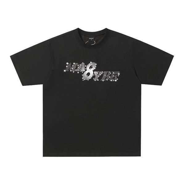 Unique Design Embroidered Cool Short Sleeve T-Shirt for Men and Women Summer Casual Versatile Couple Half Sleeve Top - Image 2